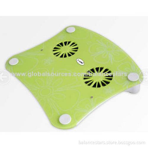 Colored Series Fashionable Laptop Cooling Pad, Cooler Pads, Green